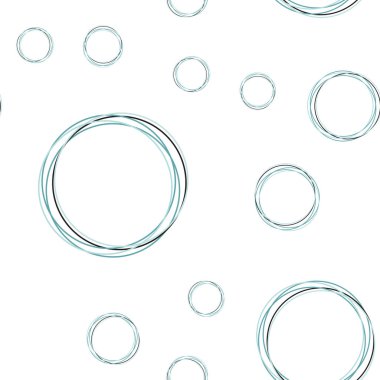 Açık mavi, yeşil vektör sorunsuz arka plan ile bubbles. Bulanık damla Glitter soyut Illustration yağmur. Desen için modaya uygun kumaş, duvar kağıtları.
