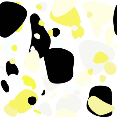 Işık sarı vektör disklerle sorunsuz doku. Bulanık damla Glitter soyut Illustration yağmur. Tekstil, kumaş, duvar kağıtları için tasarım.