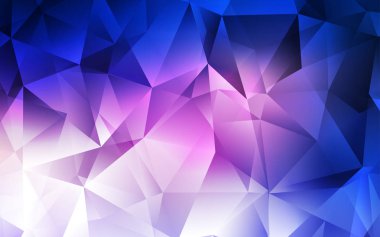 Koyu pembe, mavi zemin hatları, üçgenler ile vektör. Renkli gradyan ile arka plan üçgenler. Akıllı tasarım, iş reklam için.