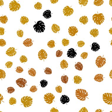 Işık turuncu vektör yaprak ile seamless zarif modeli. Hint tarzı ile bulanık dekoratif tasarım bırakır. Kartvizit, Web siteleri için şablon.