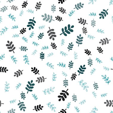 Yaprakları, koyu mavi vektör sorunsuz doğal artalanla dalları. Yaprakları ve beyaz arka plan üzerinde gradyan ile şubeleri. Tasarım için duvar kağıdı, kumaş üreticileri.