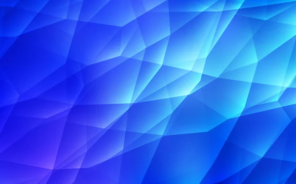 Layout Vettoriale Blu Scuro Con Linee Triangoli Illustrazione Astratta Glitter — Vettoriale Stock