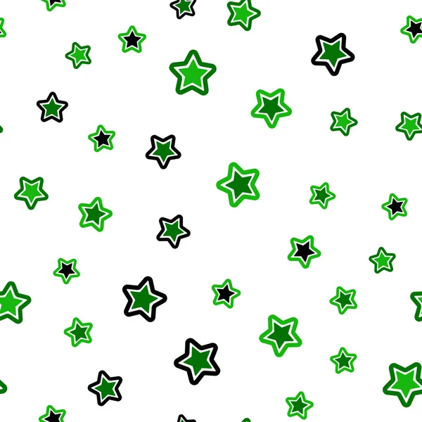 Vecteur Vert Foncé Mise Page Transparente Avec Des Étoiles Brillantes — Image vectorielle