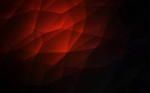 Textura Vetorial Vermelha Escura Com Estilo Triangular Triângulos Fundo Abstrato — Vetor de Stock