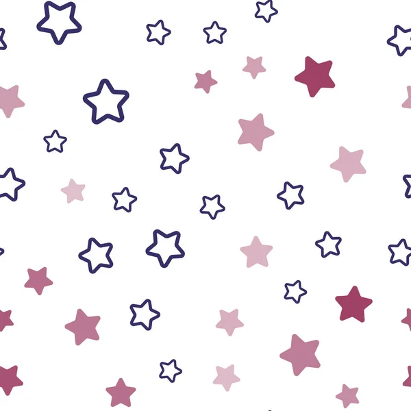 光多色矢量无缝布局与明亮的星星 装饰闪亮的插图与抽象模板上的星星 网站模板 — 图库矢量图片