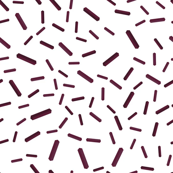 Dunkelrosa Vektor Nahtloses Isometrisches Muster Mit Scharfen Linien Verschwommenes Dekoratives — Stockvektor