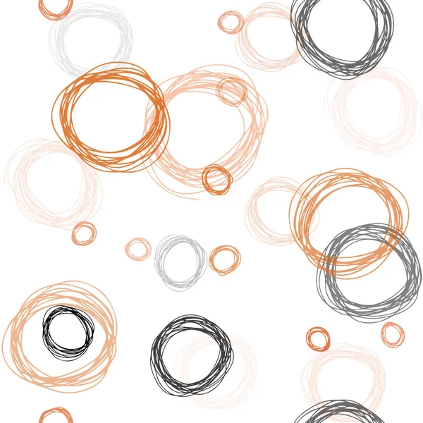 Fond Sans Couture Vecteur Orange Clair Avec Des Points Illustration — Image vectorielle