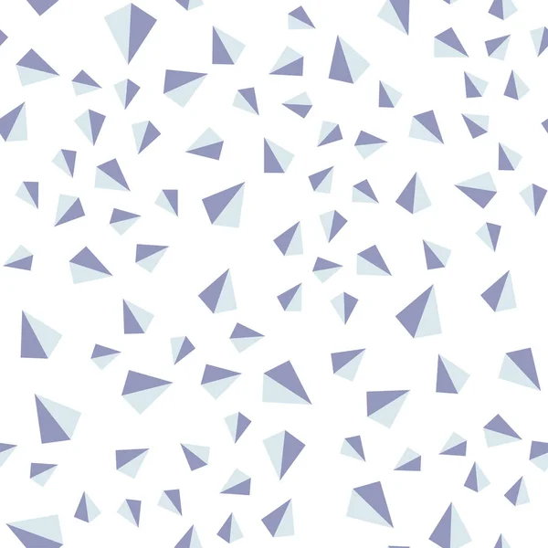 Ljusrosa Blå Vektor Sömlös Isometrisk Mall Med Kristaller Trianglar Vacker — Stock vektor