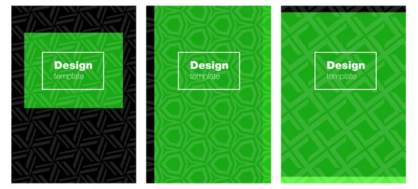 Folheto Vetor Verde Claro Para Design Conceito Design Abstrato Moderno — Vetor de Stock