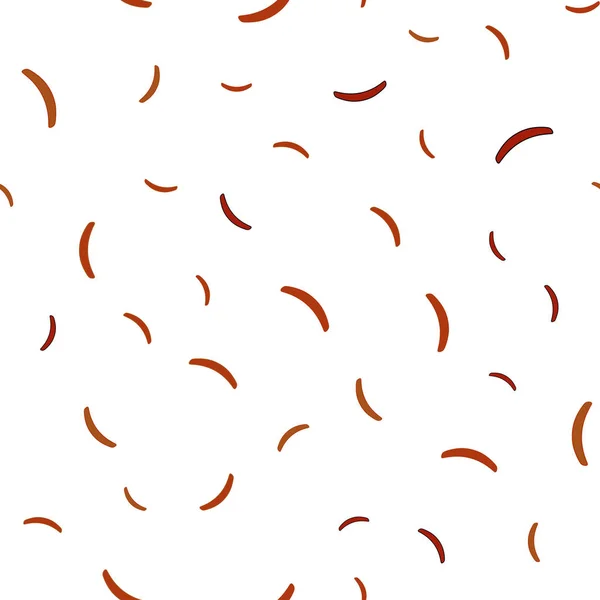 Hellorangefarbener Vektorhintergrund Mit Geschwungenen Linien Nagelneue Bunte Illustration Einfachen Stil — Stockvektor