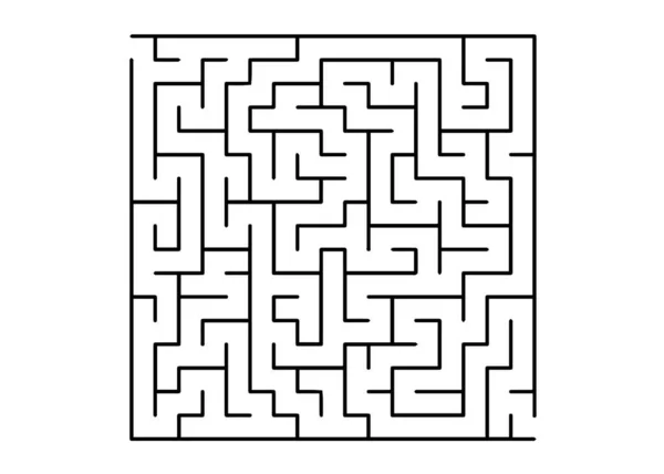 白色的矢量点点滴滴与黑色的难题 黑色和白色迷宫在一个简单的风格 做出正确选择的概念 — 图库矢量图片