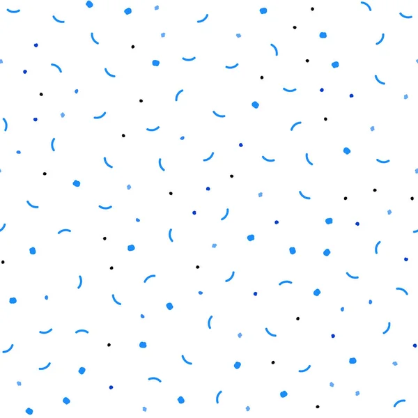 Светло Синий Векторный Безseamless Узор Сферами Треугольниками Декоративный Дизайн Абстрактном — стоковый вектор