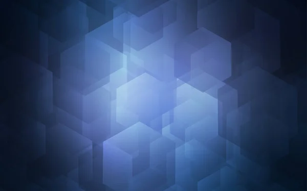 浅蓝色矢量背景与六边形 六角形风格的抽象图解 品牌手册的新模板 — 图库矢量图片
