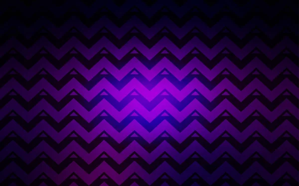 ライン トライアングルと暗い紫ベクトル レイアウト 三角形 線と抽象的なグラデーションのイラスト コマーシャルのためのパターン — ストックベクタ