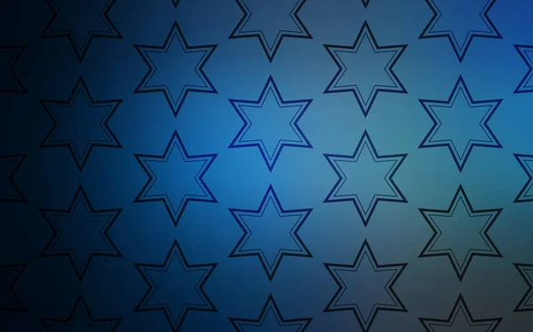 Tmavě Modrý Vektor Šablona Hvězdami Oblohy Hvězdy Rozmazané Pozadí Abstraktní — Stockový vektor