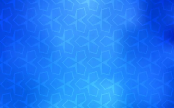 Couvercle Vectoriel Bleu Clair Dans Style Polygonal Design Décoratif Dans — Image vectorielle