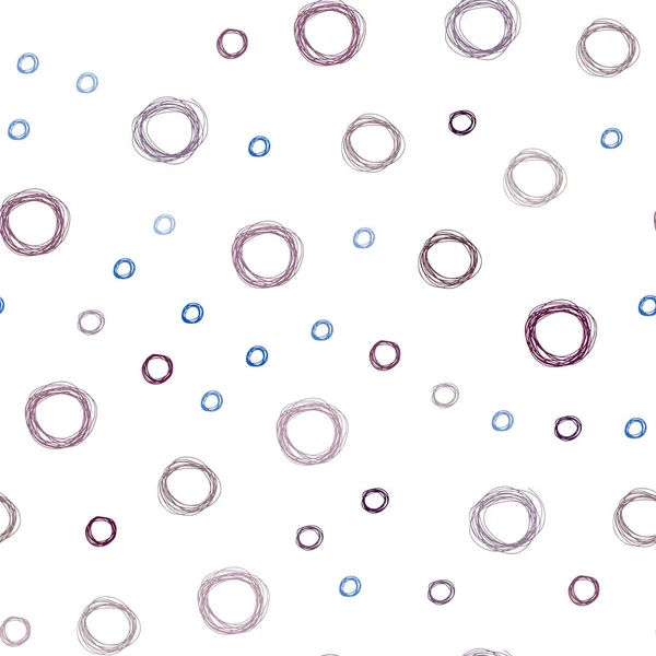 Modèle Sans Couture Vecteur Multicolore Foncé Avec Des Cercles Belle — Image vectorielle