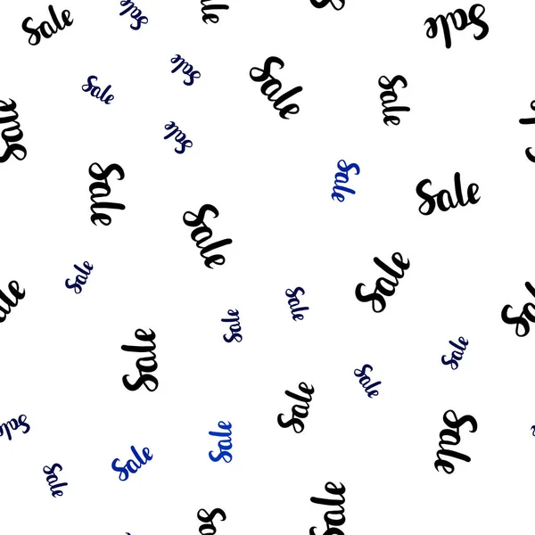 Tmavě Modrý Vektor Bezproblémové Šablona Prodejem Slova Ilustrace Příznaky Prodeje — Stockový vektor