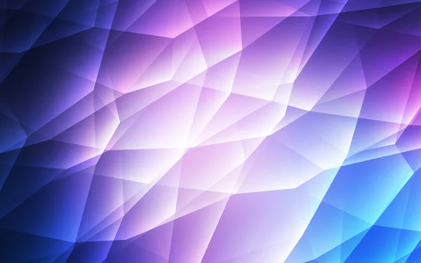 Rose Clair Fond Vectoriel Bleu Avec Triangles Belle Illustration Avec — Image vectorielle