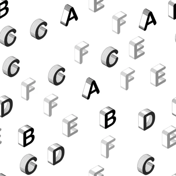 Χωρίς Ραφή Πρότυπο Φως Γκρι Διάνυσμα Abc Σύμβολα Πολύχρωμο Αλφάβητο — Διανυσματικό Αρχείο