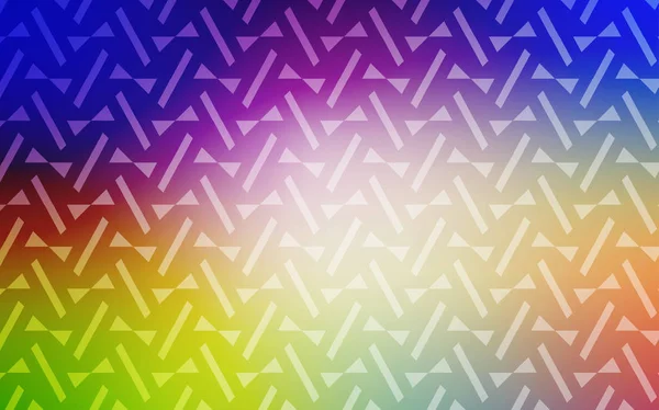 Ljus Multicolor Vektor Layout Med Linjer Trianglar Vacker Illustration Med — Stock vektor