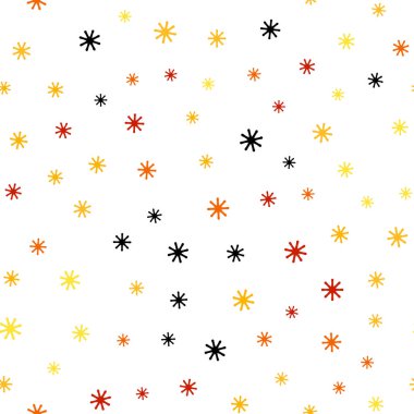 Xmas kar taneleri ile ışık turuncu vektör sorunsuz arka plan.