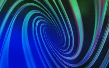 Açık mavi, vektör şablon alan yıldız ile yeşil. Gökyüzü yıldızlarla illüstrasyon soyut şablonunda parlayan. Desen astronomi Web siteleri için.