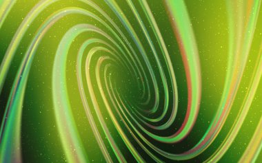 Açık yeşil, sarı vektör şablon alan yıldız ile. Parlak astronomik yıldız ile renkli illüstrasyon parlayan. Akıllı tasarım, iş reklam için.