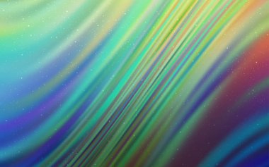 Açık mavi, vektör şablon alan yıldız ile yeşil. Gökyüzü yıldızlarla illüstrasyon soyut şablonunda parlayan. Akıllı tasarım, iş reklam için.