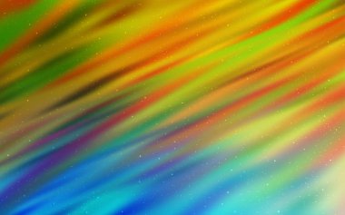 Açık mavi, gece gökyüzü yıldızlı sarı vektör deseni. Soyut şablonda gökyüzü yıldızlarıyla parlayan illüstrasyon. İş ilanınız için akıllı tasarım.