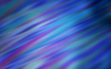 Kozmik yıldız ile ışık mavi vektör düzeni. Glitter soyut illüstrasyon renkli kozmik yıldız ile. En iyi tasarım, reklam, poster, afiş için.