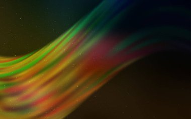 Koyu yeşil, sarı vektör desen gece gökyüzü ile yıldız.