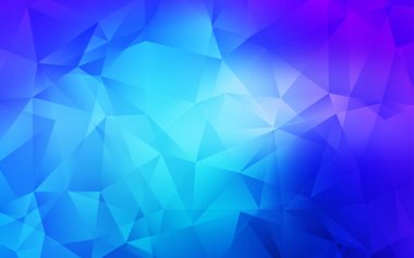 Açık Pembe, Mavi vektör üçgen mozaik doku.