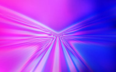 Açık Pembe, eğri çizgileri olan Mavi vektör arkaplanı.