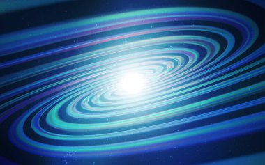 Koyu mavi uzay yıldızlı vektör şablonu. Bulanık dekoratif tasarım galaksi yıldızlarıyla basit bir stilde. Astronomi web siteleri için desen.