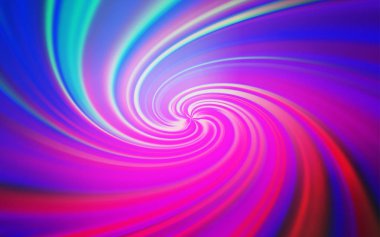 Açık Pembe, eğri çizgileri olan mavi vektör deseni.