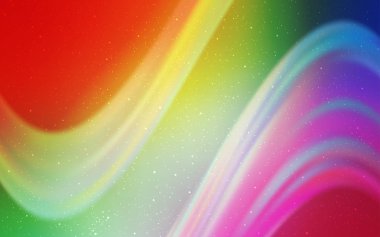 Işık çok renkli vektör şablon alan yıldız.