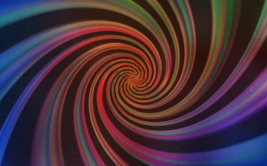 Açık mavi, kırmızı vektör desen ile gece gökyüzünde yıldızlar. Gökyüzü yıldızlarla illüstrasyon soyut şablonunda parlayan. Akıllı tasarım, iş reklam için.