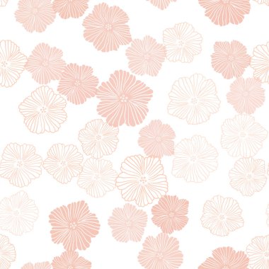 Işık turuncu vektör sorunsuz doğal arka planını çiçekler.