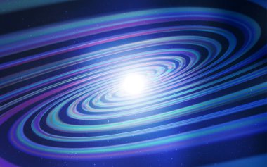 Uzay yıldızlı hafif Mavili vektör şablonu. Bulanık arkaplandaki ve gradyanı olan uzay yıldızları. Kozmik arkaplanlar için şablon.