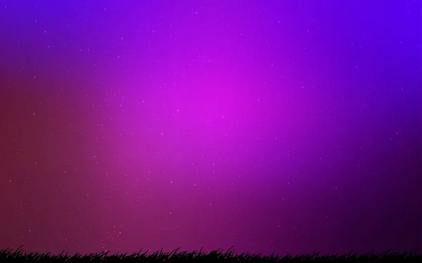 Luz Fondo vector púrpura con estrellas astronómicas . — Vector de stock