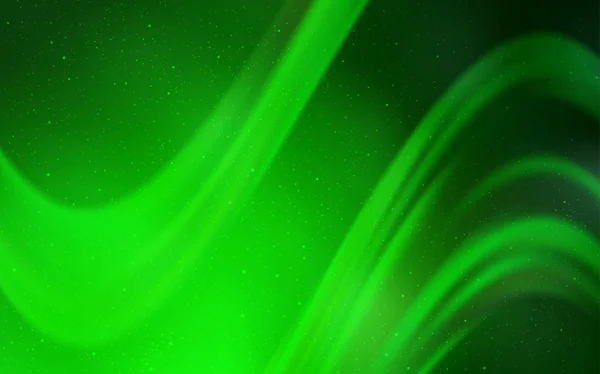 Světle Zelené Vektor Šablona Hvězdami Prostoru Glitter Abstraktní Ilustrace Barevný — Stockový vektor