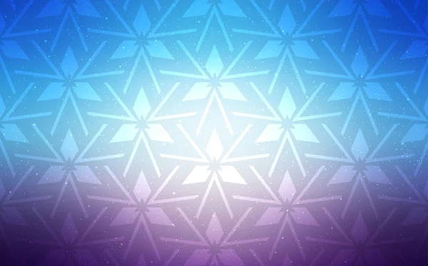 ライトピンク三角形の青いベクトルの背景. — ストックベクタ