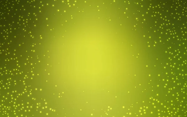 Licht Groen Vector Achtergrond Met Melkweg Sterren Moderne Abstracte Illustratie — Stockvector