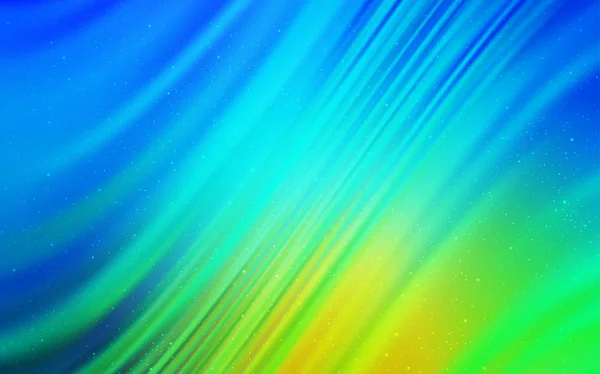 Ανοιχτό Μπλε Πράσινο Διανυσματικό Μοτίβο Νυχτερινά Αστέρια Του Ουρανού Σύγχρονη — Διανυσματικό Αρχείο