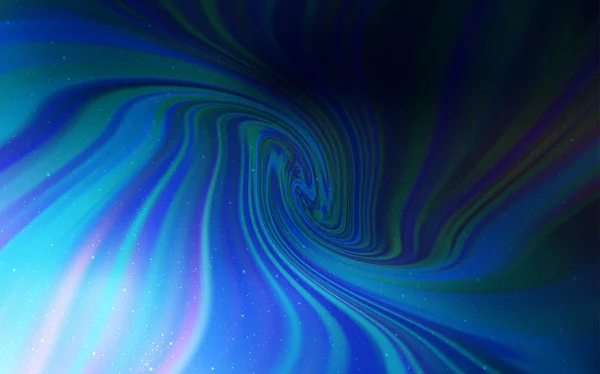 Modèle vectoriel bleu foncé avec étoiles du ciel nocturne . — Image vectorielle