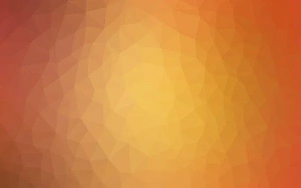 Leicht orangefarbene Vektor-polygonale Vorlage. — Stockvektor