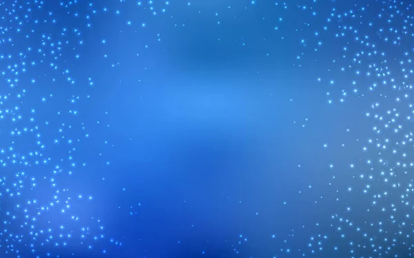 Patrón Vectorial Azul Claro Con Estrellas Del Cielo Nocturno Diseño — Vector de stock