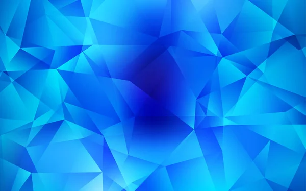 Luz Azul Vetor Polígono Fundo Abstrato Ilustração Colorida Estilo Poligonal — Vetor de Stock