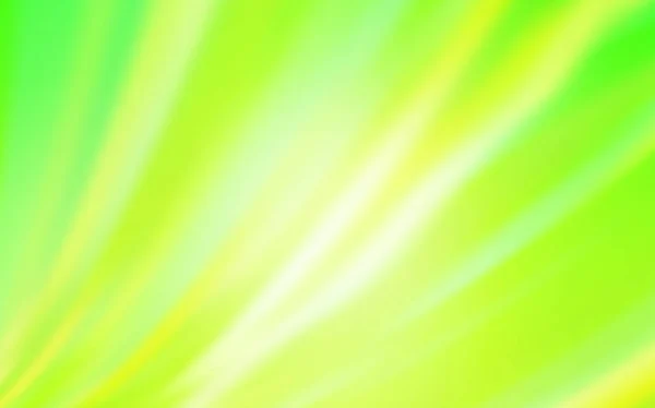 Modèle Lumineux Flou Vert Clair Vecteur Jaune Nouvelle Illustration Colorée — Image vectorielle